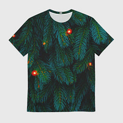Футболка мужская Еловые ветви, цвет: 3D-принт