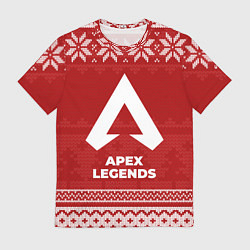 Футболка мужская Новогодний Apex Legends, цвет: 3D-принт