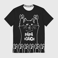 Футболка мужская Papa Roach: cat rock, цвет: 3D-принт