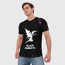 Футболка мужская Black Sabbath конфети, цвет: 3D-принт — фото 2