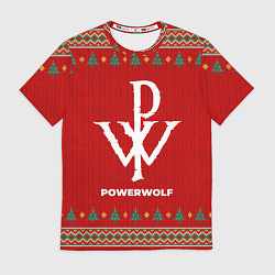 Футболка мужская Powerwolf new year, цвет: 3D-принт