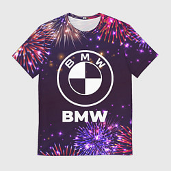 Футболка мужская Праздничный BMW, цвет: 3D-принт