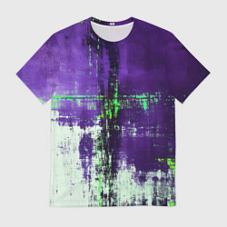 Мужская футболка Ржавчина фиолетово-белая