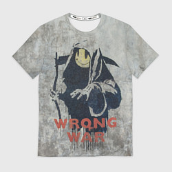 Футболка мужская Banksy - wrong war, цвет: 3D-принт