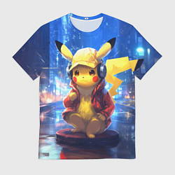 Футболка мужская Диджей Пикачу, цвет: 3D-принт
