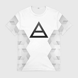Футболка мужская Thirty Seconds to Mars white poly, цвет: 3D-принт