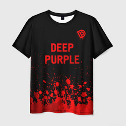 Футболка мужская Deep Purple - red gradient посередине, цвет: 3D-принт