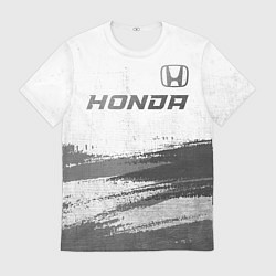 Футболка мужская Honda - white gradient посередине, цвет: 3D-принт
