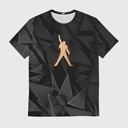 Футболка мужская Queen golden poly, цвет: 3D-принт