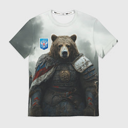 Футболка мужская Великан Руси медведь, цвет: 3D-принт