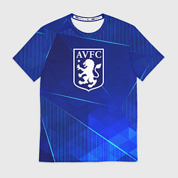Футболка мужская Aston Villa blue poly, цвет: 3D-принт