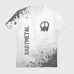 Мужская футболка Babymetal - white gradient вертикально