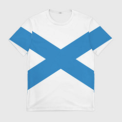 Мужская футболка Военно-морской флот: Андреевский флаг