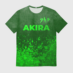 Футболка мужская Akira - green gradient посередине, цвет: 3D-принт