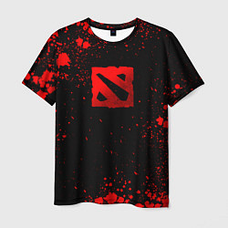 Футболка мужская Красные брызги - Dota 2, цвет: 3D-принт