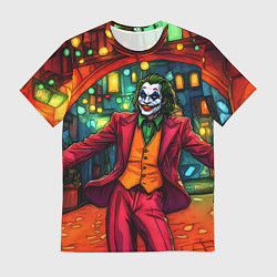 Футболка мужская Праздничный Джокер, цвет: 3D-принт