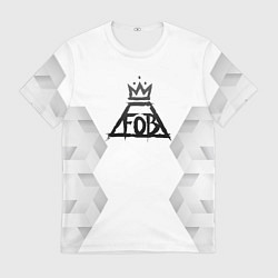 Футболка мужская Fall Out Boy white poly, цвет: 3D-принт