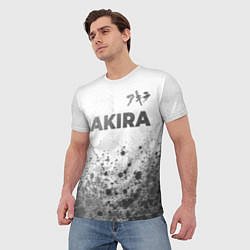 Футболка мужская Akira - white gradient посередине, цвет: 3D-принт — фото 2