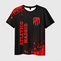 Футболка мужская Atletico Madrid - red gradient вертикально, цвет: 3D-принт