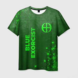 Футболка мужская Blue Exorcist - green gradient вертикально, цвет: 3D-принт