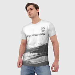 Футболка мужская Volkswagen - white gradient посередине, цвет: 3D-принт — фото 2