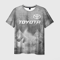 Футболка мужская Toyota - grey gradient посередине, цвет: 3D-принт