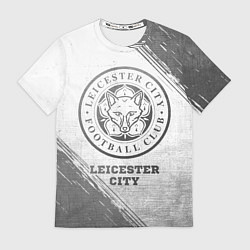 Футболка мужская Leicester City - white gradient, цвет: 3D-принт