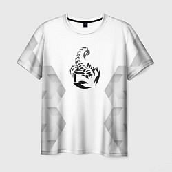 Футболка мужская Scorpions white poly, цвет: 3D-принт