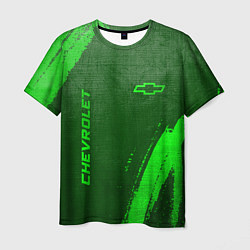 Футболка мужская Chevrolet - green gradient вертикально, цвет: 3D-принт
