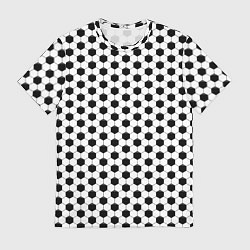 Мужская футболка Текстура футбольного мяча