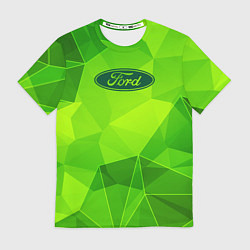 Футболка мужская Ford green poly, цвет: 3D-принт