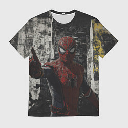 Футболка мужская Spider man night, цвет: 3D-принт