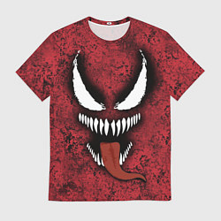 Футболка мужская Веном красный и черный симбиот, цвет: 3D-принт