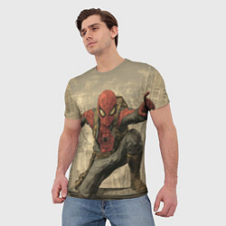 Футболка мужская Человек-паук готов спасать мир, цвет: 3D-принт — фото 2