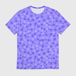 Мужская футболка Фиолетовый сиреневый пузыри