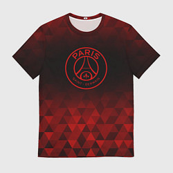 Футболка мужская PSG red poly, цвет: 3D-принт
