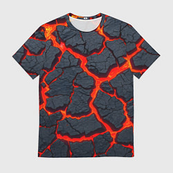 Мужская футболка Текущая в породе лава