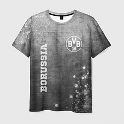 Футболка мужская Borussia - grey gradient вертикально, цвет: 3D-принт