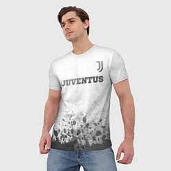 Футболка мужская Juventus - white gradient посередине, цвет: 3D-принт — фото 2