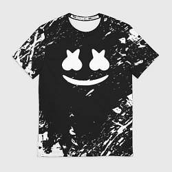 Футболка мужская Marshmello брызги красок, цвет: 3D-принт