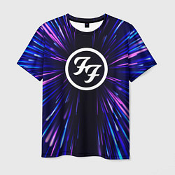 Футболка мужская Foo Fighters neon energy, цвет: 3D-принт