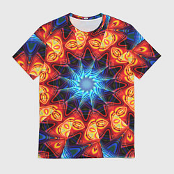 Мужская футболка Фрактальная узорная абстракция