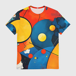 Футболка мужская Динамичный красочный паттерн, цвет: 3D-принт