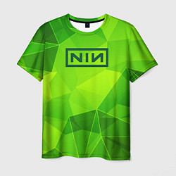 Футболка мужская Nine Inch Nails green poly, цвет: 3D-принт