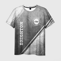 Футболка мужская Brighton - grey gradient вертикально, цвет: 3D-принт