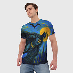 Футболка мужская Бэтмен в стиле Ван-Гога, цвет: 3D-принт — фото 2