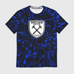 Футболка мужская West Ham blue energy, цвет: 3D-принт