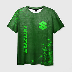 Футболка мужская Suzuki - green gradient вертикально, цвет: 3D-принт