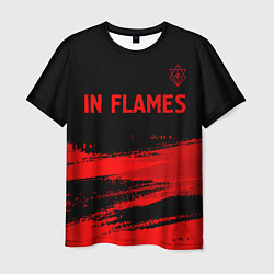 Футболка мужская In Flames - red gradient посередине, цвет: 3D-принт