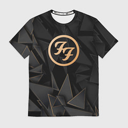 Футболка мужская Foo Fighters golden poly, цвет: 3D-принт